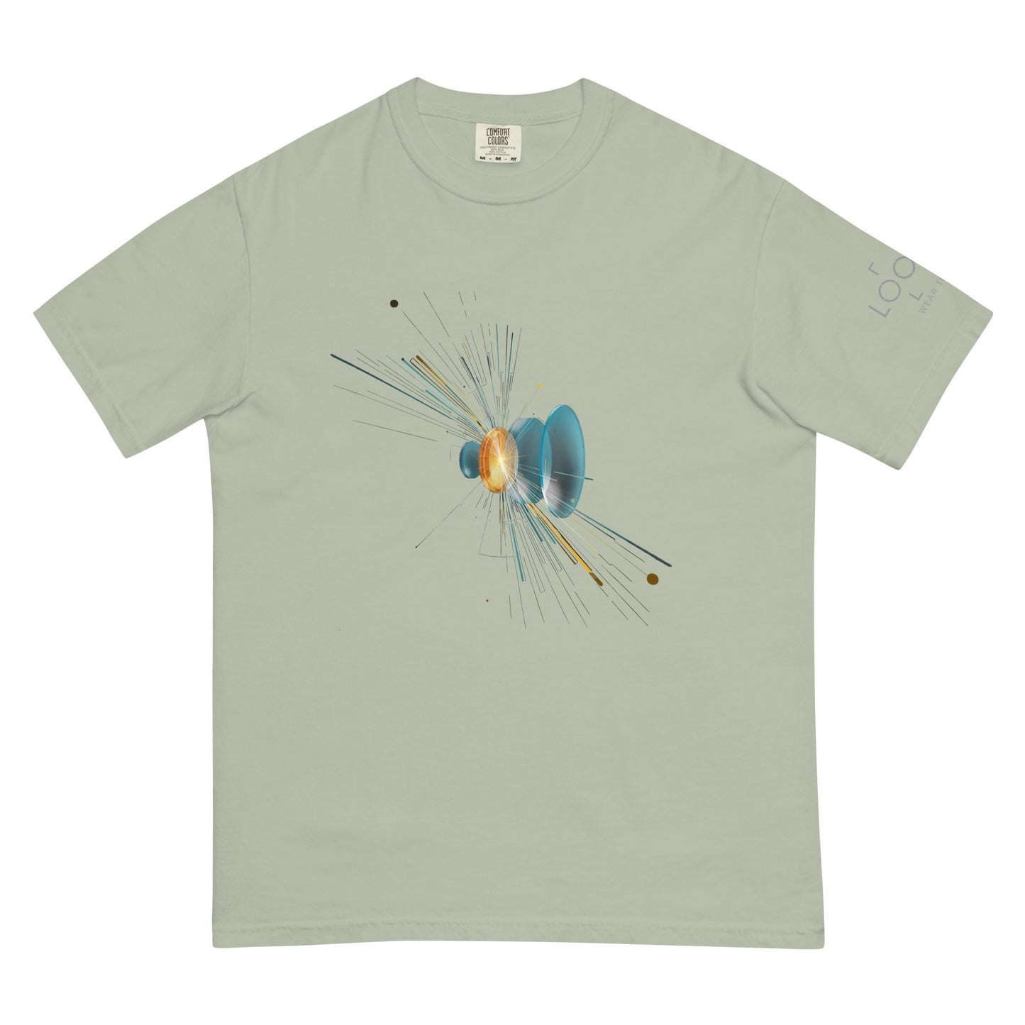 Lens Refraction Series: Burst of Light garment-dyed heavyweight t-shirt
