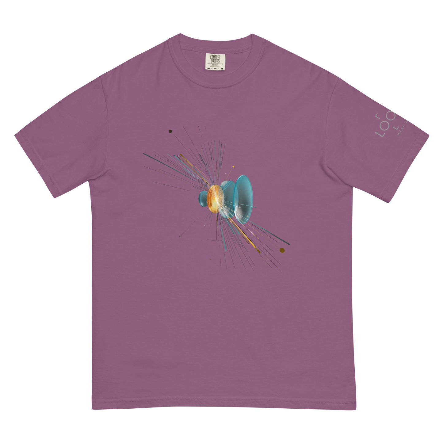 Lens Refraction Series: Burst of Light garment-dyed heavyweight t-shirt