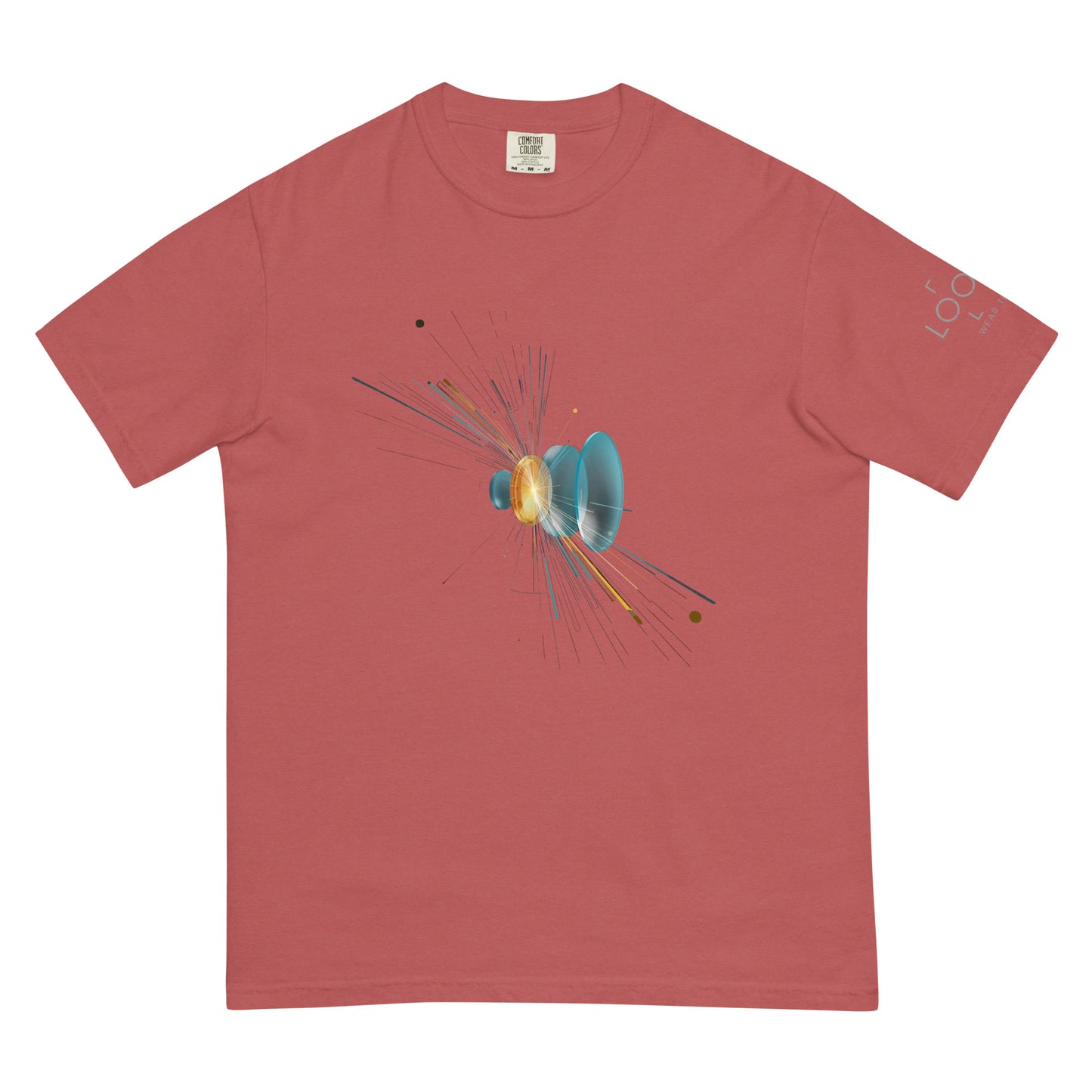 Lens Refraction Series: Burst of Light garment-dyed heavyweight t-shirt