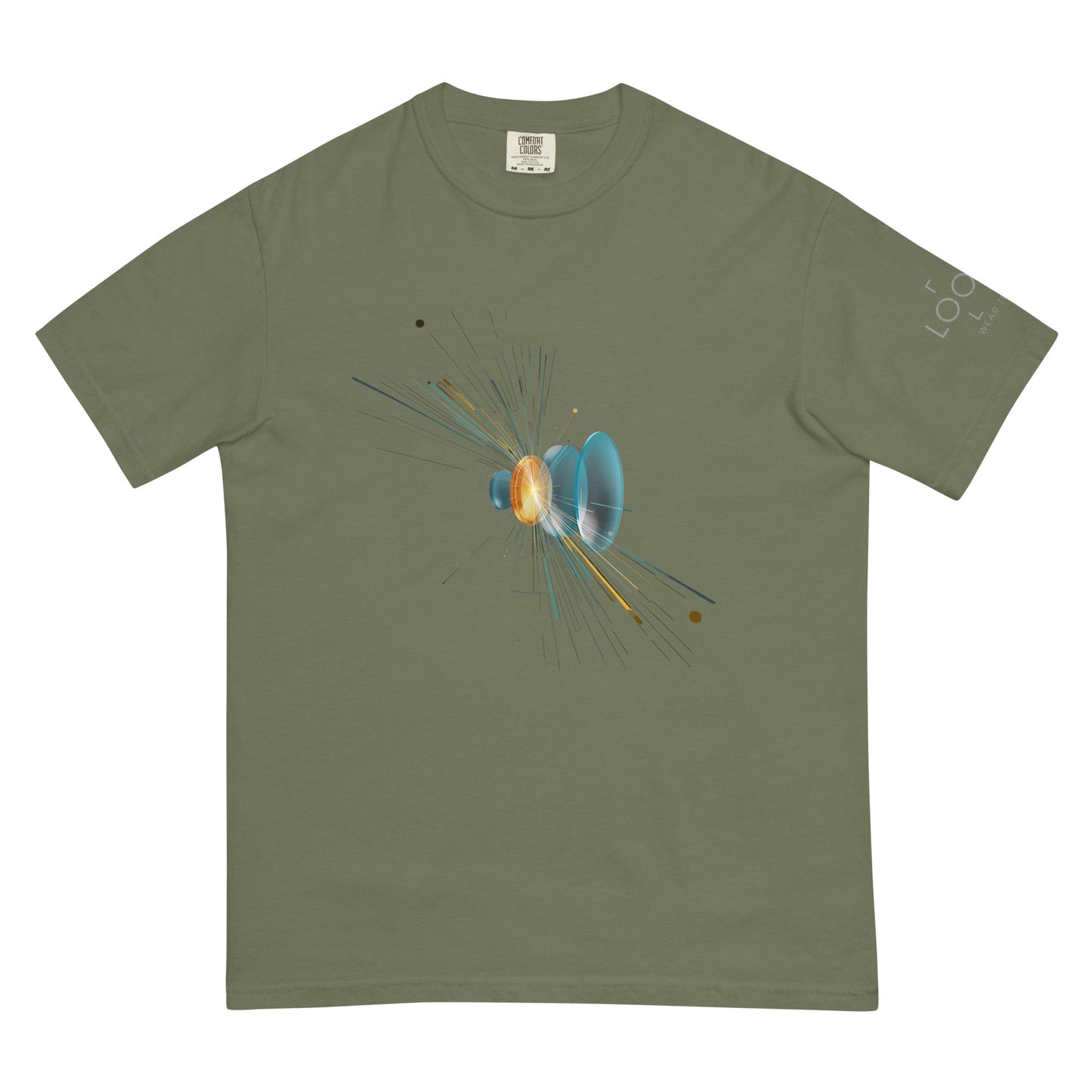 Lens Refraction Series: Burst of Light garment-dyed heavyweight t-shirt
