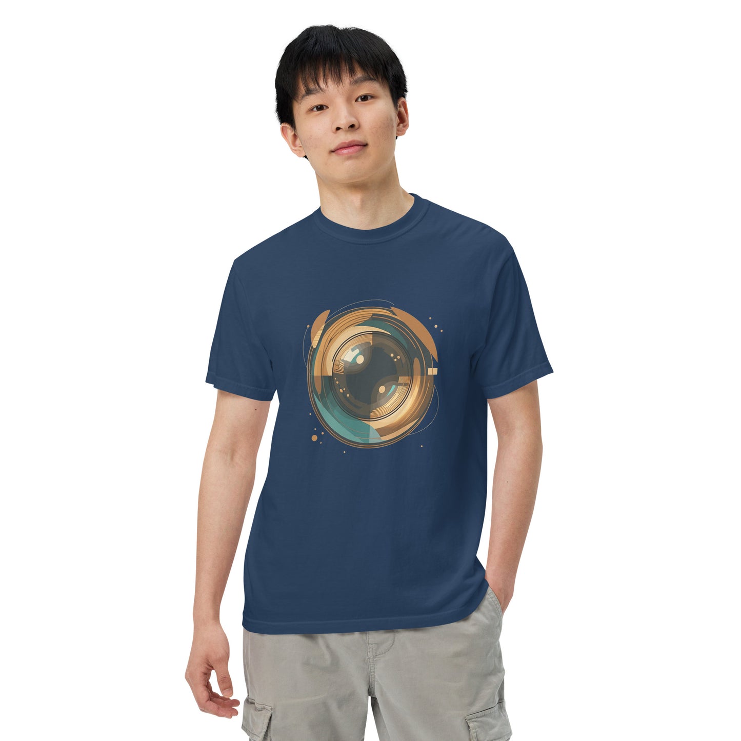 Lens Reflections garment-dyed heavyweight t-shirt