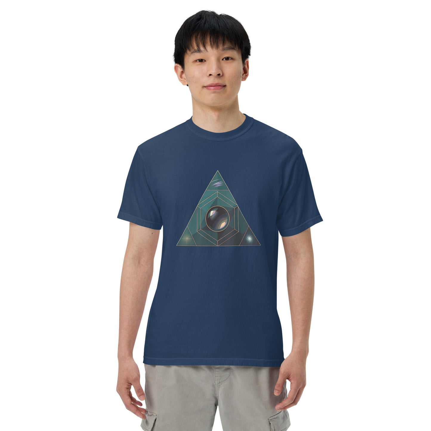 Exposure Triangle garment-dyed heavyweight t-shirt