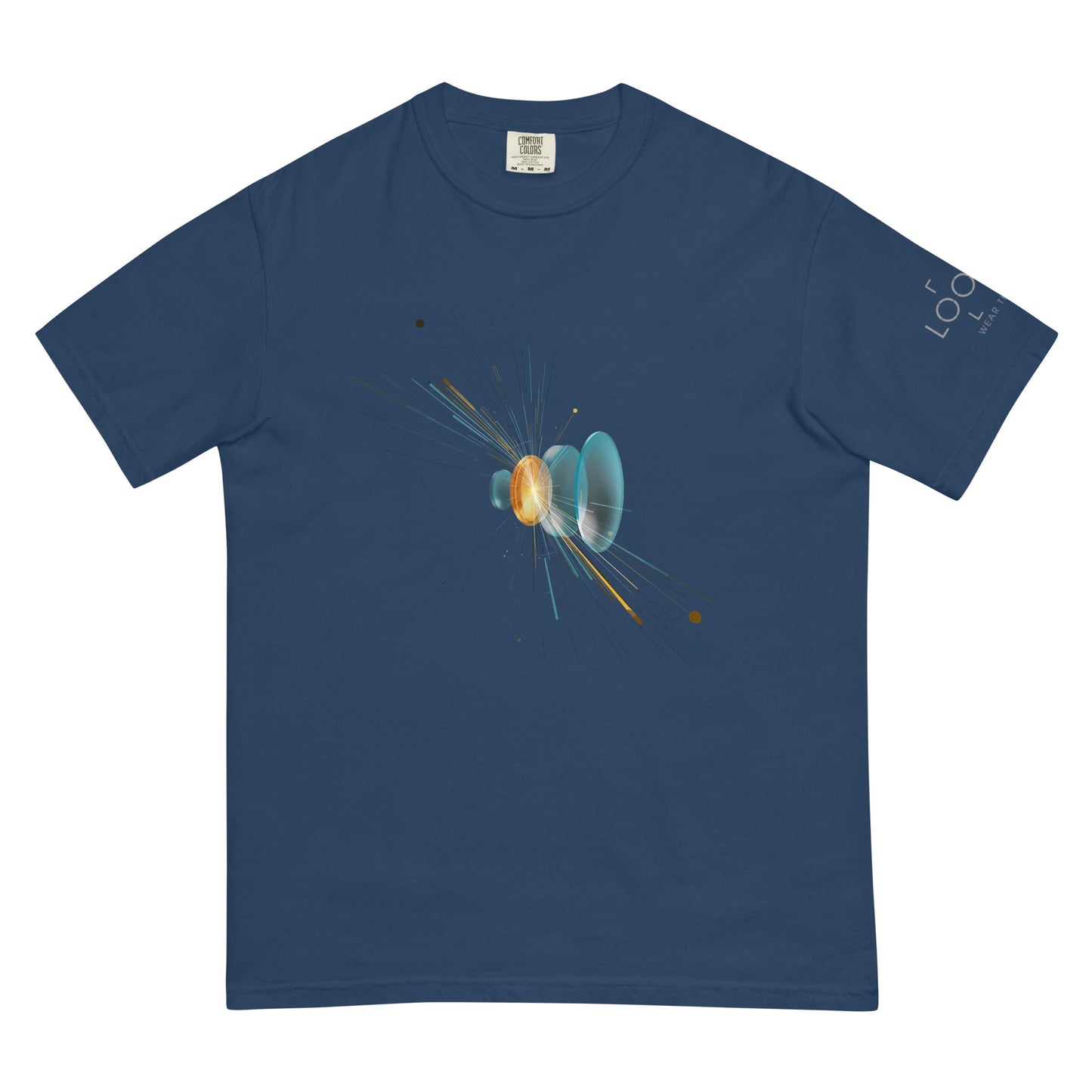 Lens Refraction Series: Burst of Light garment-dyed heavyweight t-shirt